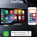 Miniatyrbillede 6 af 6: 10,26" Trådløs HD Touch CarPlay Skærm med GPS / Android Auto / MP5 Afspiller Sort