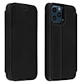 Miniatyrbillede 1 af 4: iPhone 12 Pro Max læder etui Akashi - Sort - Kortholder og videostøttefunktion Svart