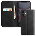 Miniatyrbillede 2 af 5: Cover til iPhone 11 Wallet Flip Video Support - AVIZAR - Sort - Halvstiv - Glat - Blandet Svart