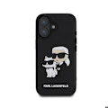 Miniatyrbillede 1 af 6: Coque til iPhone 16 Plus 3D Karl og Choupette Forstærket Karl Lagerfeld Sort Svart