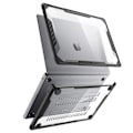 Miniatyrbillede 2 af 6: Fuldt cover til MacBook Air 15 2023 Stødsikker luftventil-underlag gennemsigtig sort Svart