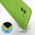 Miniatyrbillede 3 af 5: AVIZAR beskyttelsescover til Samsung Galaxy A03 - Halvstiv silikone - Blød berøringsfinish - Grøn Grön