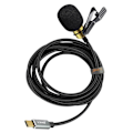 Miniatyrbillede 2 af 2: Micro Cravate USB-C, til smartphone - 2m - LinQ - Sort
