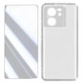 Miniatyrbillede 1 af 4: Silikonetui til Xiaomi 13T og 13T Pro 2.5D affaset hærdet glas
