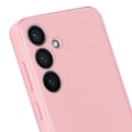 Miniatyrbillede 3 af 6: Etui i læder til Galaxy S25 og S24 med vindue til visning og kortlomme i rosa Rosa