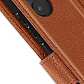 Miniatyrbillede 4 af 5: Etui til iPhone 6 Plus og 6S Plus - AVIZAR - Pung og videounderstøttelse - Brun kastanj