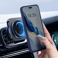 Pikkukuva 4 / 6: AVIZAR Hard Case for Honor Magic 6 Pro 5G - Metal Ring Support Function - Midnight Blue Blå