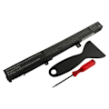 Miniatyrbillede 1 af 3: Batteri til Asus X451 A41-X451 14,8V 2200mAh Li-ion med værktøjer sort Svart
