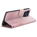 Miniatyrbillede 2 af 5: Hus til Motorola Edge 60 Fusion og Edge 60 Pung 3D Mønster Champagne Rose Rosa