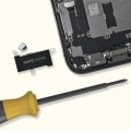 Pikkukuva 3 / 4: AVIZAR:n korvaava värähtelijä Apple iPhone 12 ja 12 Pro - Musta - Integroitu liitäntäkaapeli Svart