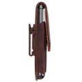 Miniatyrbild 3 av 4: Housse Etui Ceinture - Brun - Läder - Kompatibel med Smartphones Stl L - Rotationskläpp 360° kastanj