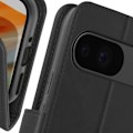 Pikkukuva 3 / 5: Kotelo Google Pixel 9 ja 9 Prolle - AVIZAR - Wallet Flip and Video Support - Musta Svart