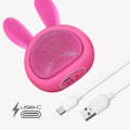 Miniatyrbild 3 av 4: 3W Bluetooth-högtalare Batteritid 3h Luminous Rabbit Design Moxie Pink