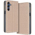 Miniatyrbillede 1 af 5: Etui til Samsung Galaxy M35 - AVIZAR - Låge til kort - Guldunderstøttelse - Semi-rigid - Syntetisk Gul