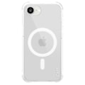 Miniatyrbillede 1 af 5: Coque MagSafe til iPhone 16e Silikone Anti-Fald 2.4m Samba Panzer Glas Transparent Vit