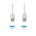 Miniatyrbillede 2 af 3: USB-C til USB-C PD 3.0 60W Opladning og Synkronisering 2m Grab 'N Go Hvid Vit