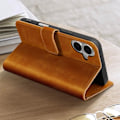 Miniatyrbild 4 av 5: Fodral för iPhone 16 Plus Wallet Flip Video Support Brun kastanj