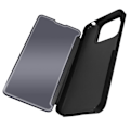 Miniatyrbillede 2 af 5: Clear View Case til Xiaomi Redmi 12C - AVIZAR - Sort - Spejlklap Video Support Svart