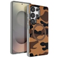 Pikkukuva 1 / 5: Coque MagSafe pour Samsung Galaxy S25 Ultra F-Protect Forcell Camouflage Désert Ökenkamouflage