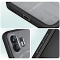 Miniatyrbillede 4 af 5: AVIZAR Taske til Nothing Phone 2 - Blød silikone - Frosted Back - Sort kontur Svart