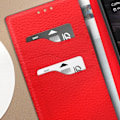 Miniatyrbillede 3 af 6: Google Pixel 7a ægte lædercover med Wallet Flip og Stand - Sort Svart