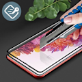 Miniatyrbillede 3 af 4: Force Glass hærdet glas skærmbeskytter til Samsung S20 FE - Sort - Stød- og ridsefast Svart