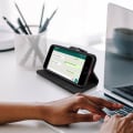 Miniatyrbild 3 av 5: Forcell Tender Book iPhone SE 2020, 8 och 7 Fodral - Svart - Mockaeffekt - Videosupport Svart