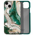 Pikkukuva 1 / 5: iPhone 14 Plus -kotelo marmoroitu Ylellinen Ultraohut Kultainen Jade Marble iDeal of Sweden Tummanvihreä