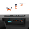 Miniatyrbillede 4 af 6: Trådløs Bluetooth-højttaler, 4 timers batteri, vandtæt IPX7, kompakt wiwu, sort Svart