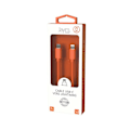 Pikkukuva 5 / 5: Lightning-kaapeli USB-C PD 3A Lataus ja Synkronointi POP-kokoelma 1,5m Jaym Oranssi Orange