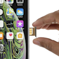 Miniatyrbillede 3 af 4: SIM skuffe - AVIZAR - iPhone XS Max - Guld - Udskiftning - Nano SIM Guld