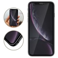 Pikkukuva 1 / 4: Suojakalvo - AVIZAR - iPhone XR - Karkaistu lasi - Musta - Erittäin iskunkestävä Svart