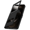 Miniatyrbillede 2 af 4: Taske til Apple iPhone 12 Mini - AVIZAR - Cover til hele kroppen Dobbeltvindue Video Support - Sort Svart