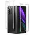 Pikkukuva 2 / 4: Samsung Galaxy Z Fold 2 -kotelosuojaus jäykkä ohut kevytkristalli läpinäkyvä valkoinen Klar vit