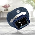 Miniatyrbild 4 av 4: Enkay hårt skyddsfodral för Apple Watch Series 7 (45 mm) - Blå soft-touch finish Blå