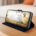 Pikkukuva 3 / 5: AVIZAR Folio Case Xiaomi Redmi 12C -puhelimelle - Midnight Blue - Kortin tallennus- ja videotukitoiminto Blå