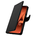 Pikkukuva 2 / 4: Samsung Galaxy A70 suojakuori - AVIZAR - Korttipidike - Geelimäinen silikoni - Magneettinen - Videotuki Svart