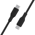 Miniatyrbillede 1 af 6: Belkin Sort 100W Ultrahurtigt nylonflettet USB-C-kabel 3 meter Svart