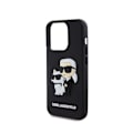 Miniatyrbillede 1 af 5: 3D Coque Karl Choupette til iPhone 14 Pro Elegant Beskyttelse Karl Lagerfeld Sort Svart