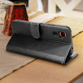 Miniatyrbild 3 av 5: Étui plånbok AVIZAR för Samsung Galaxy Xcover 7 - Svart - Elegant söm - Videostöd funktion Svart