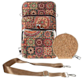 Miniatyrbild 1 av 4: Etui - AVIZAR - Trippel Ficka - Mandala Motiv - Flerfärgad - Ekologiskt ansvarig Flerfärgad