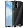 Miniatyrbild 2 av 4: Fodral - AVIZAR - Galaxy S11 - Bi-material skydd - Transparent design - Behagligt grepp Transparent, vit