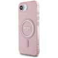 Miniatyrbillede 2 af 6: Coque Guess IML Glitter Circle MagSafe til iPhone 16e (rose)