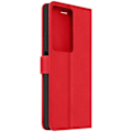 Miniatyrbillede 1 af 6: Taske til Oppo A79 Håndledsrem Flip Wallet Stand Red Röd