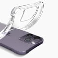 Pikkukuva 3 / 5: iPhone 14 Pro Max -kotelo + kalvo - AVIZAR - vahvistettu + läpinäkyvä karkaistu lasi Vit