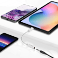 Miniatyrbillede 3 af 4: Akashi Fleksibel USB-C til 3,mm jack-lyd- og mikrofonlydadapter Hvid