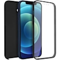 Miniatyrbillede 1 af 4: Coque - Apple - iPhone 12 Mini - Hård Bagbeskyttelse - Blød Frontbeskyttelse - Sort Svart