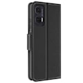 Miniatyrbillede 2 af 5: Etui til Motorola Moto G35 Læder Pung Saffiano Fancy Sort Svart