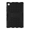 Miniatyrbillede 1 af 5: Samsung Galaxy Tab A8 10.5 Bi-materiale stødsikker taske med støttestøtte Sort Svart