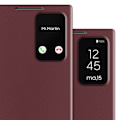 Miniatyrbillede 5 af 6: Etui med vindue til Samsung Galaxy S23 Ultra med kortlomme i bordeaux Röd